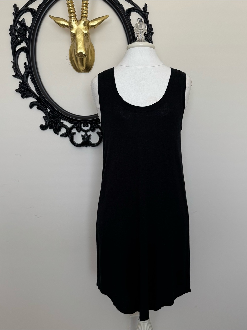 Z Supply Black Sleeveless Scoop Neck Dress